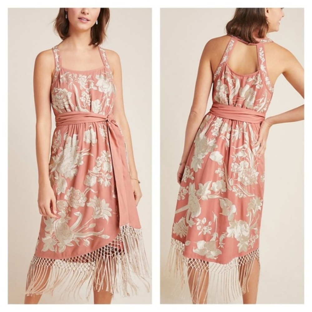 Do not buy : Anthropologie Lucille floral embroidered  dress